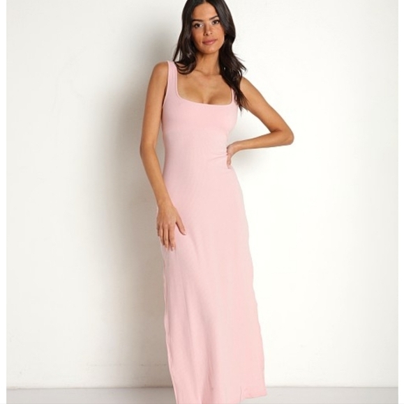 New L*Space Mara Cutout Midi Dress in Rose Quartz NWT Large - Picture 8 of 14